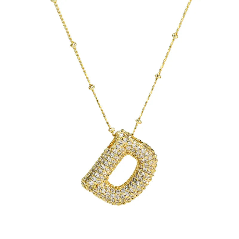 Collar Letra Acero Inoxidable
