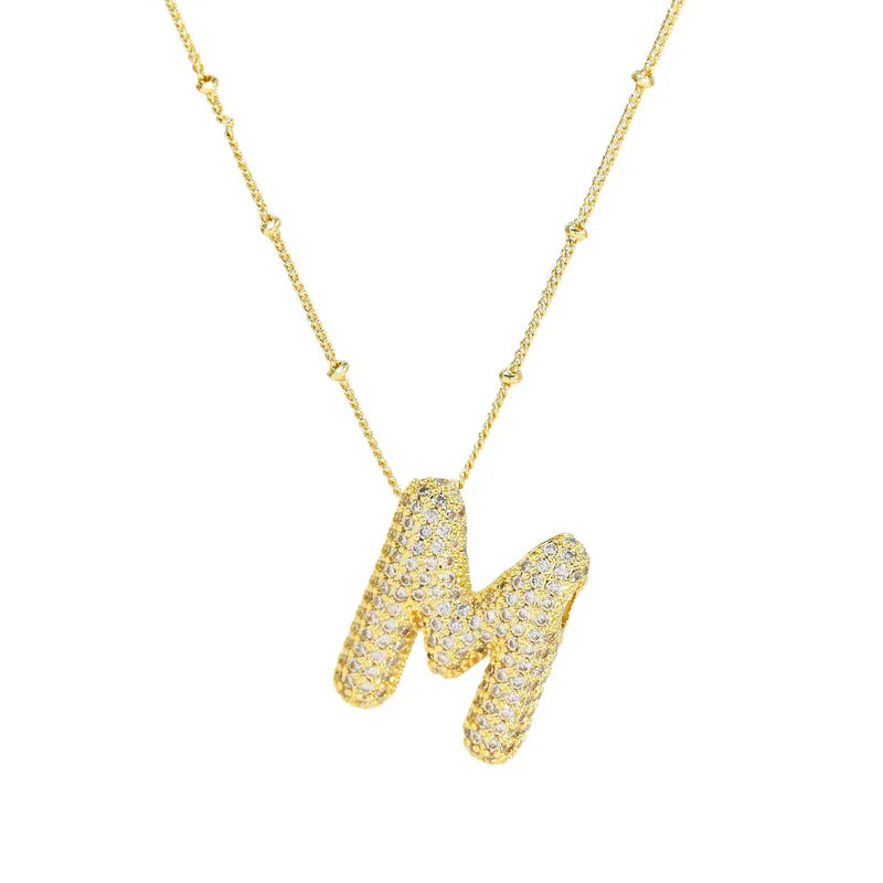 Collar Letra Acero Inoxidable
