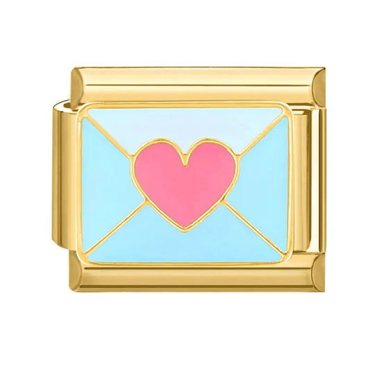 Charm Sobre Corazón Acero Inoxidable