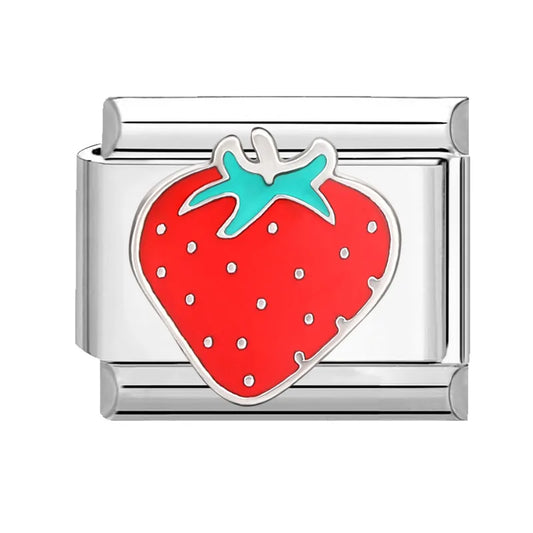 Charm Fresa Para Pulsera Italiana