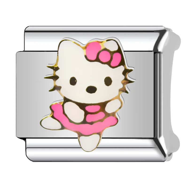 Charm Gatita Acero Inoxidable