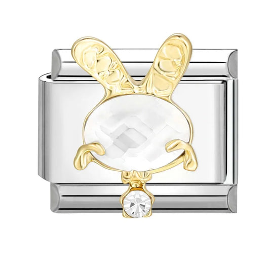 Charm Italiano Conejo Acero Inoxidable