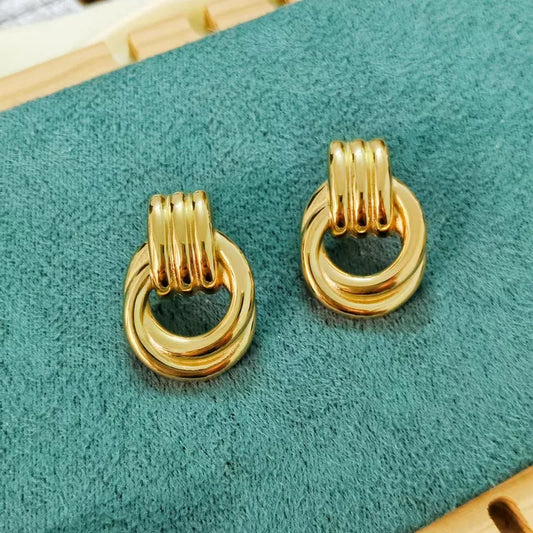 Aretes Redondo Acero Inoxidable