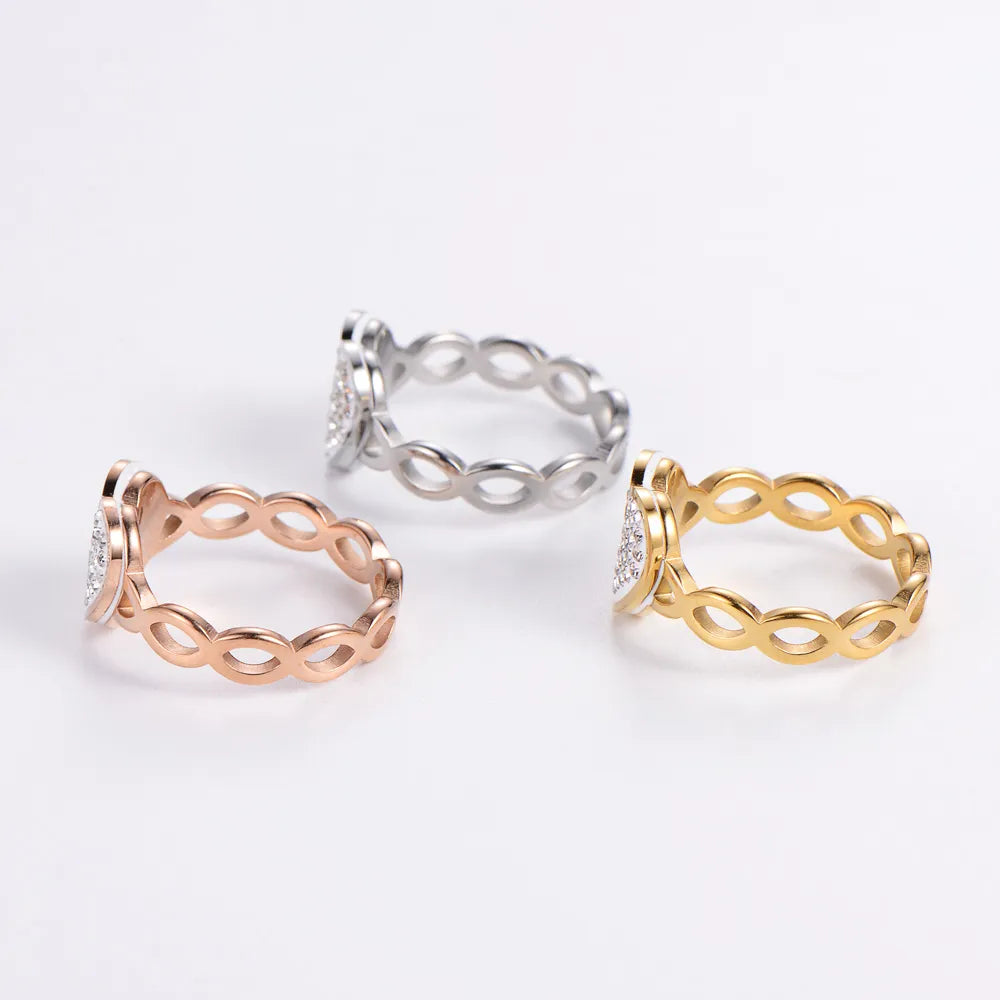 Anillo Corazón Acero Inoxidable