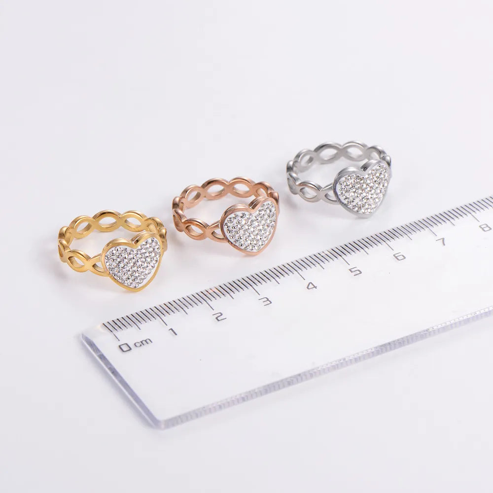 Anillo Corazón Acero Inoxidable