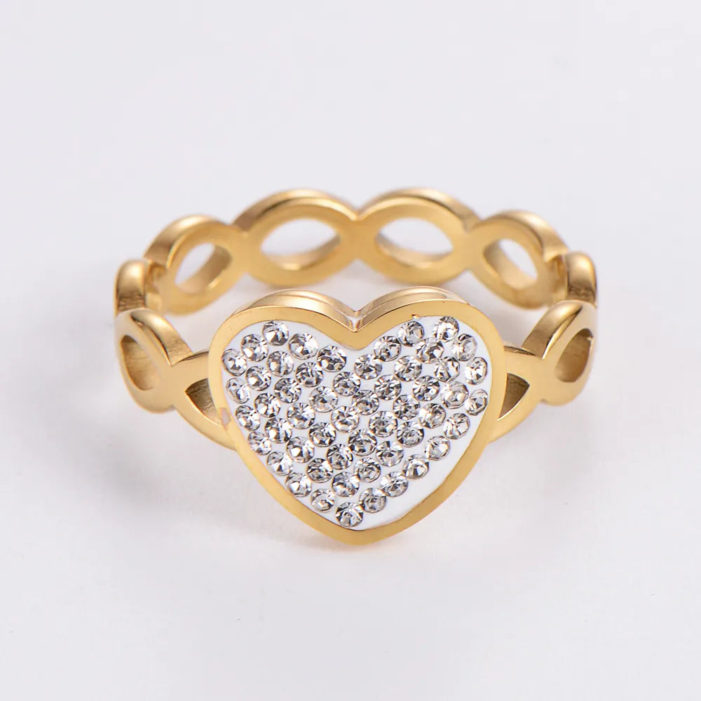 Anillo Corazón Acero Inoxidable