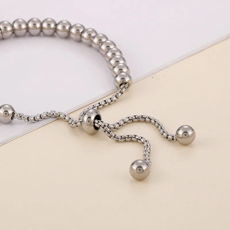 Pulsera Bolitas San Benito Acero Titanio
