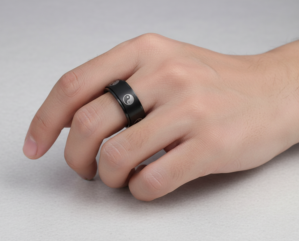 Anillo Signo Armonía Giratorio