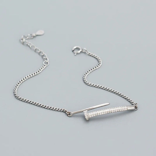 Pulsera Clavo Plata de ley 925