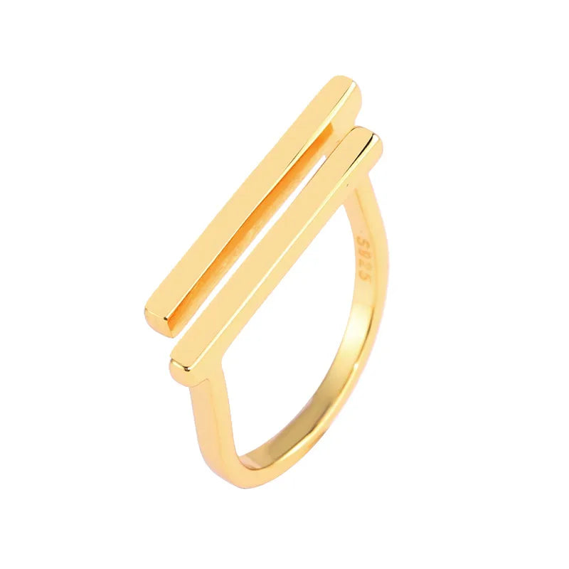 Anillo Doble Plata De Ley 925