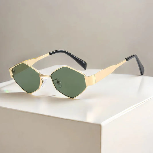 Gafas de Sol Marco Irregular Dorado