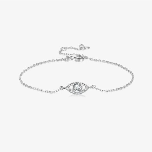 Pulsera Ojo Plata De Ley 925