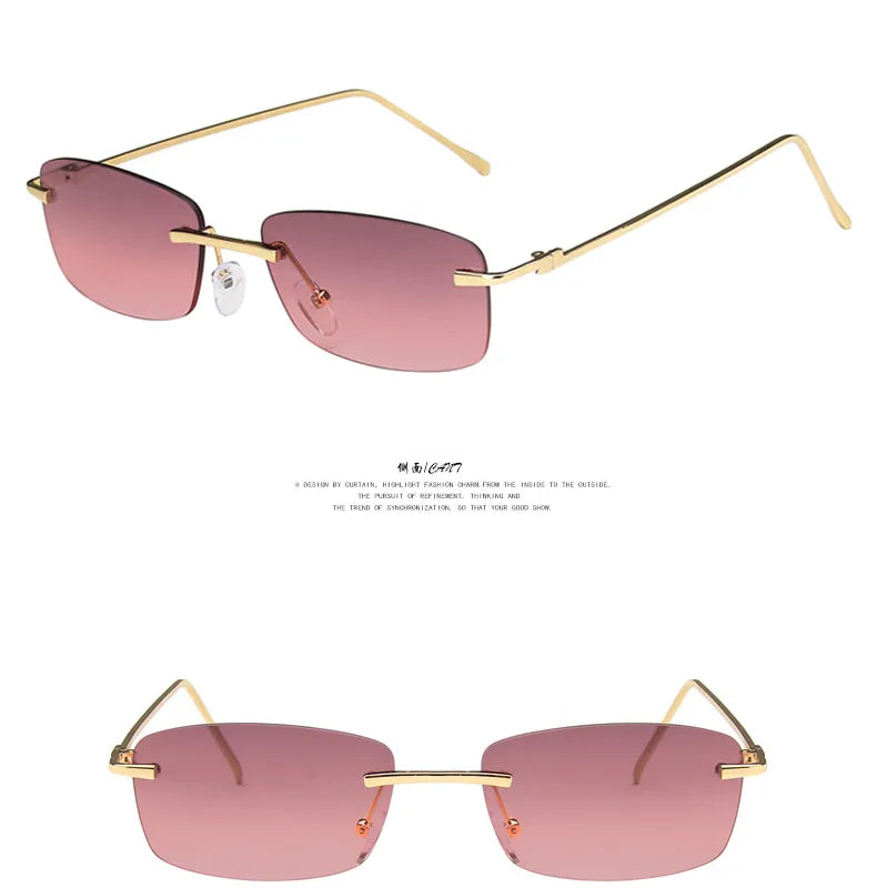 Gafas Sin Marco Rectangular