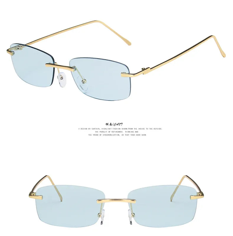 Gafas Sin Marco Rectangular