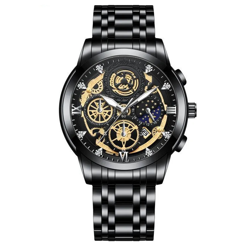 Reloj Cuarzo Estrella Broches De Doble Cara
