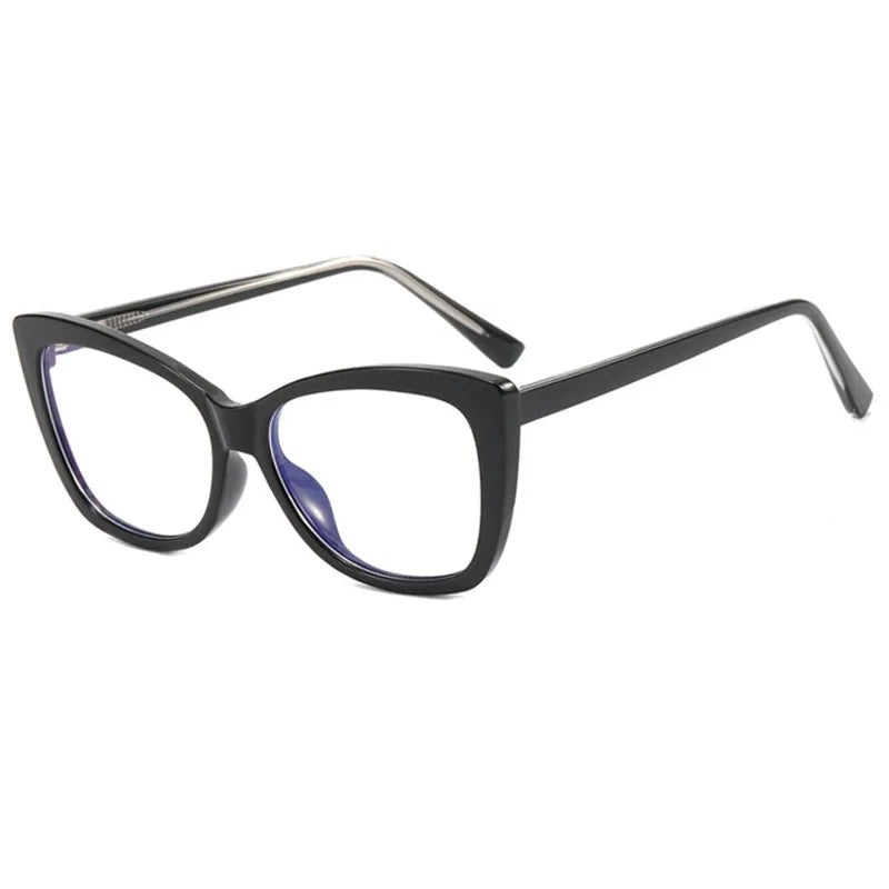 Gafas Retro Ojo De Gato Negro