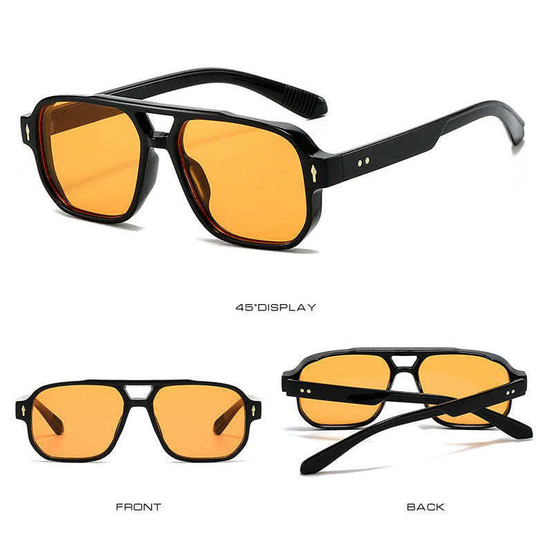 Gafas Naranja Montura Negra