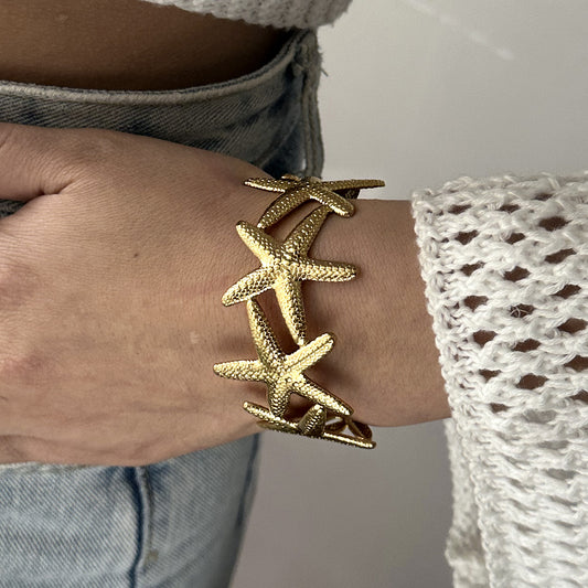 Pulsera Estrella De Mar Acero Inoxidable