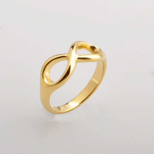 Anillo Infinito Acero Titanio