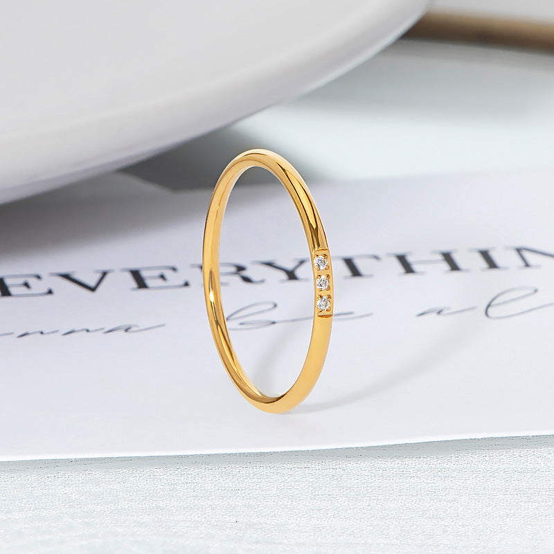 Anillo Delgado Dorado