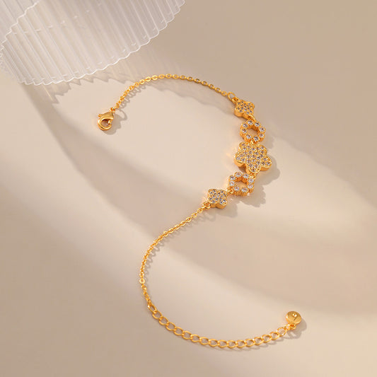 Pulsera Trébol Cuatro Hojas