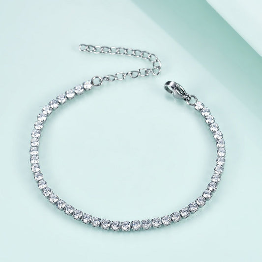 Pulsera Circón Acero Titanio