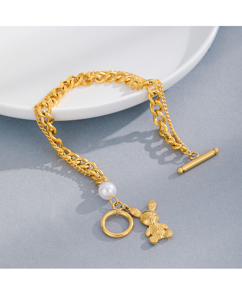 Pulsera Conejo Acero Inoxidable