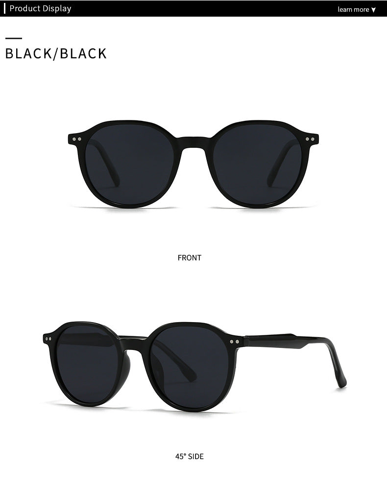 Gafas Negro Marco Redondo