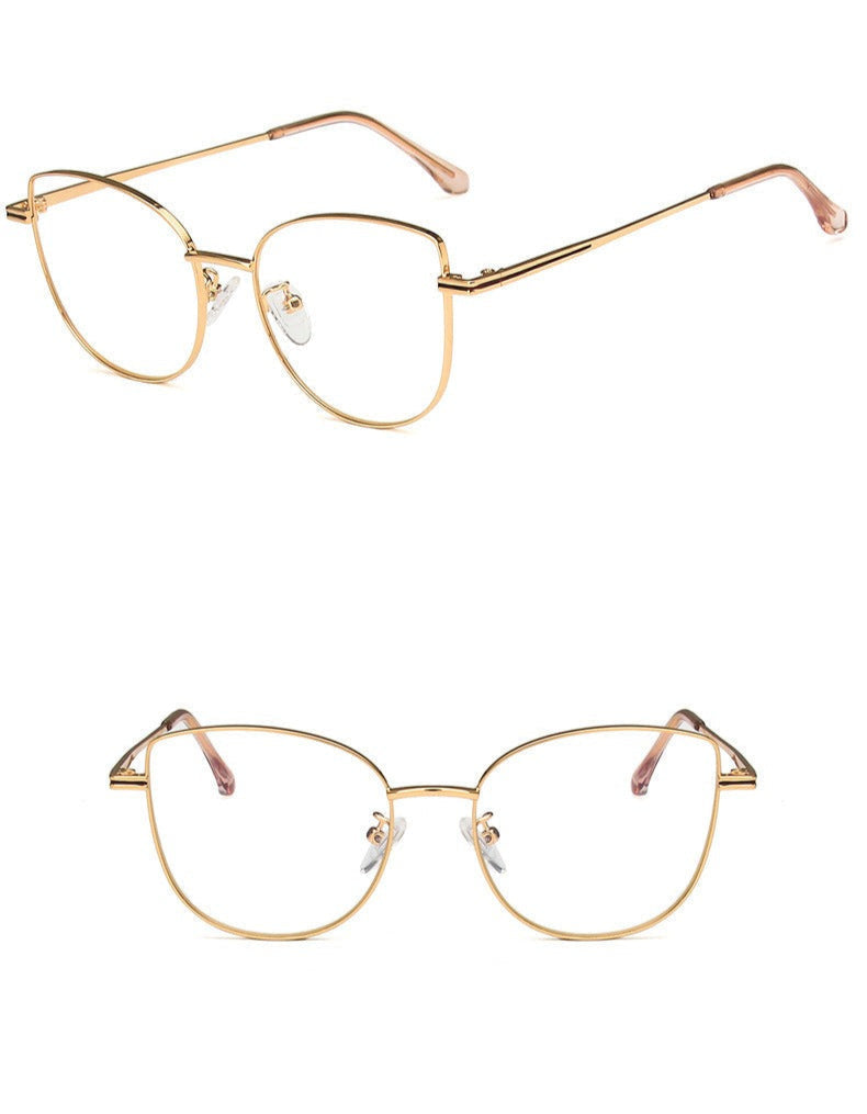 Gafas Metal Dorado Ojo de Gato
