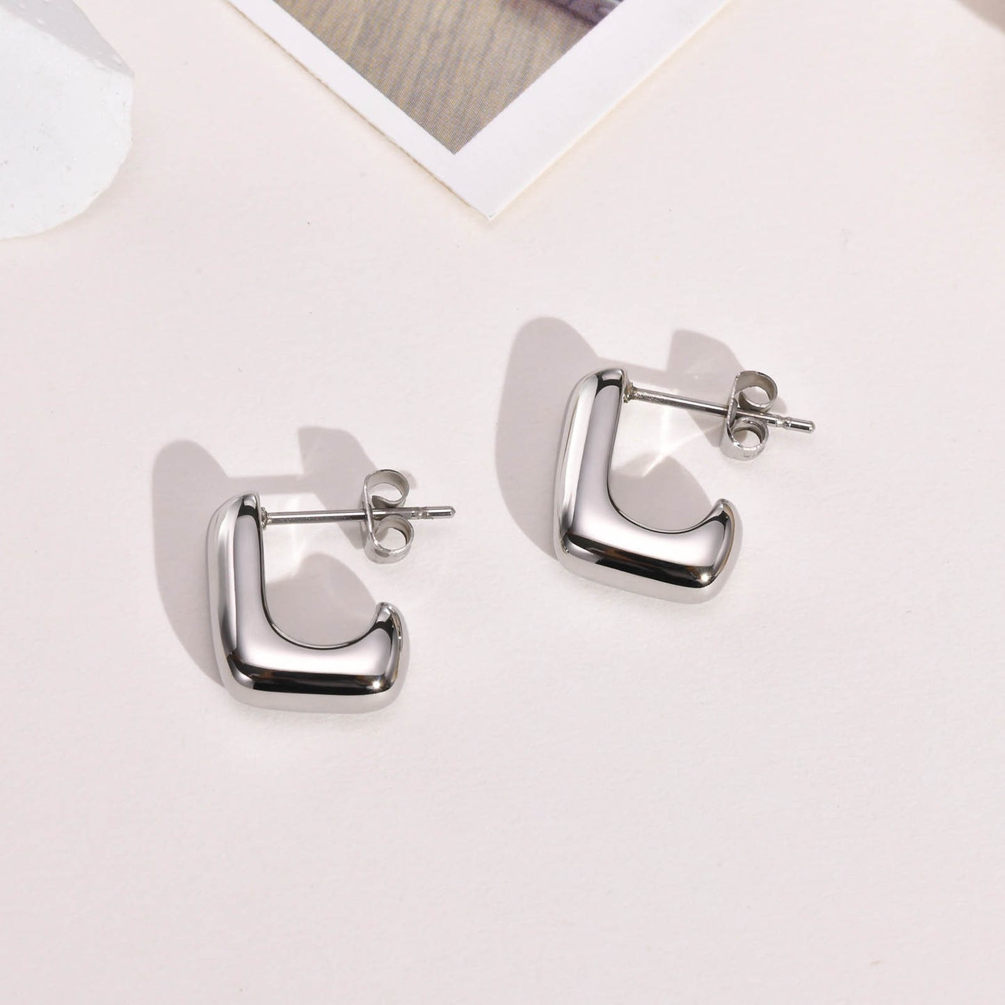 Aretes Sencillos Acero Inoxidable