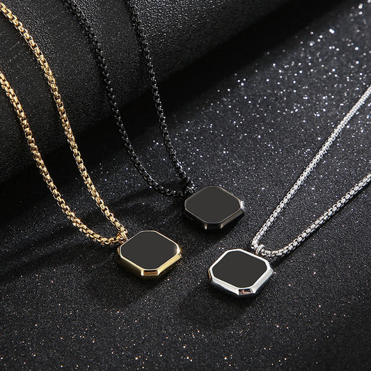Collar Punk Cuadrado Acero Inoxidable