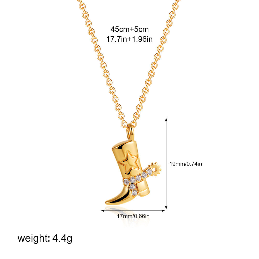 Collar Bota Acero Inoxidable