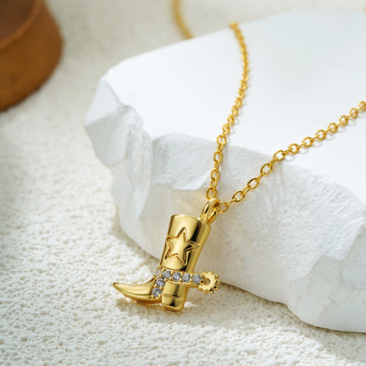 Collar Bota Acero Inoxidable