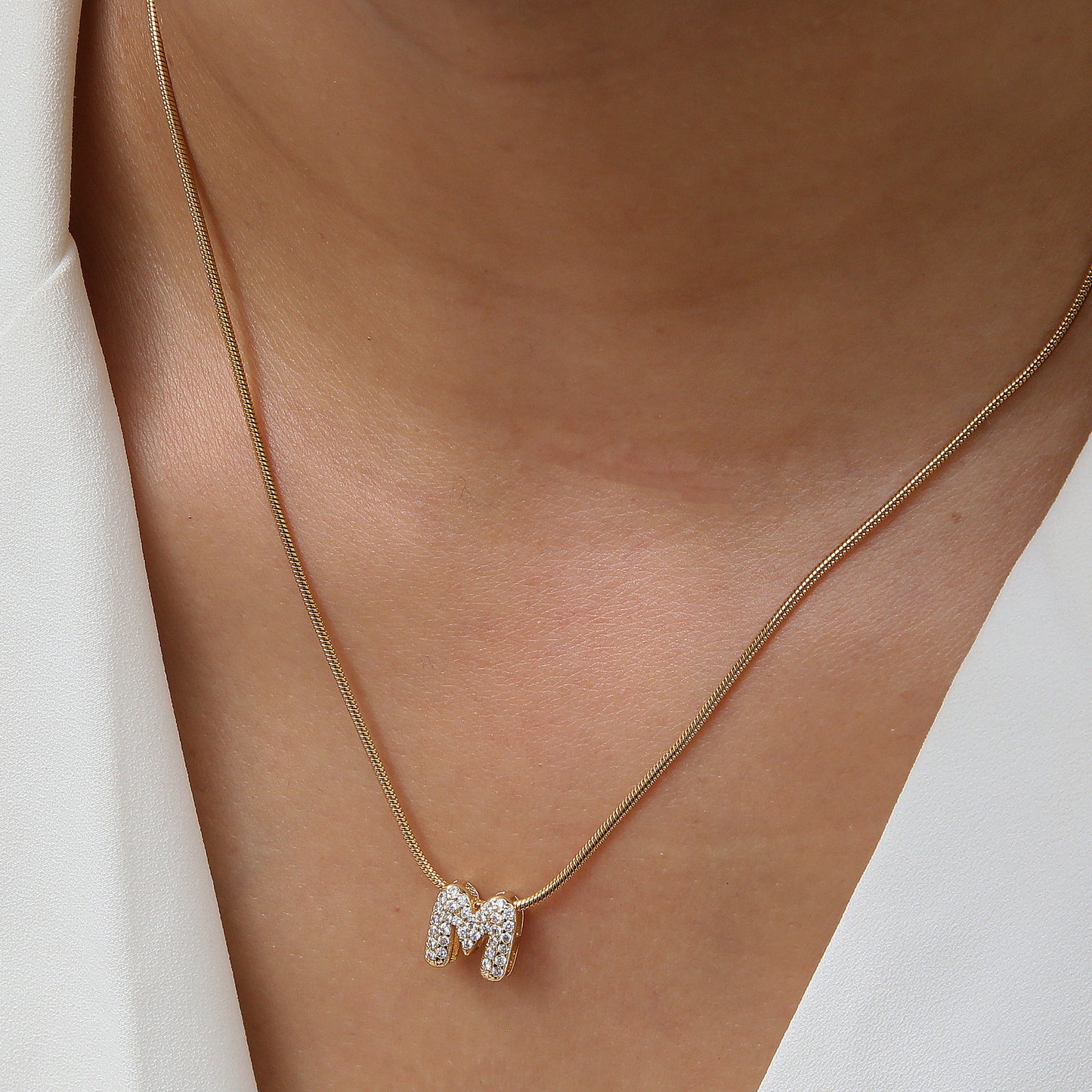 Collar Letra Acero Inoxidable