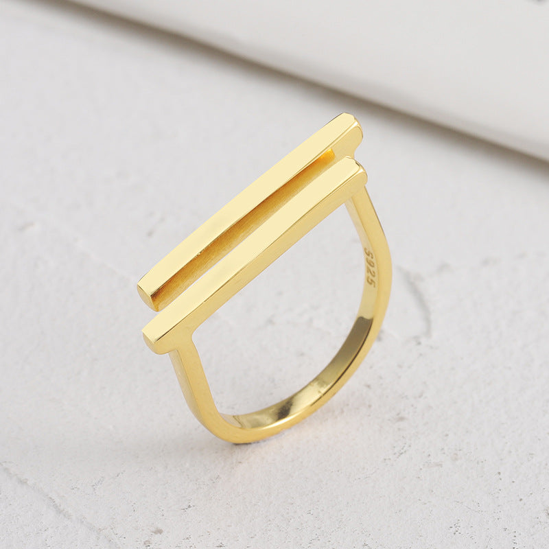 Anillo Doble Plata De Ley 925