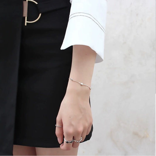 Pulsera Corazones Plata De Ley 925