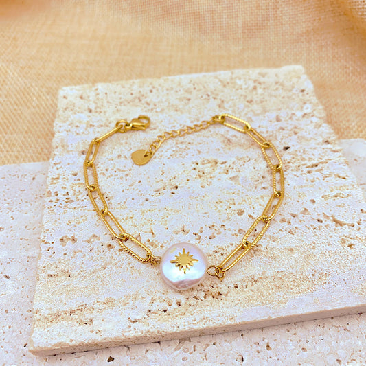 Set Collar y Pulsera Perla