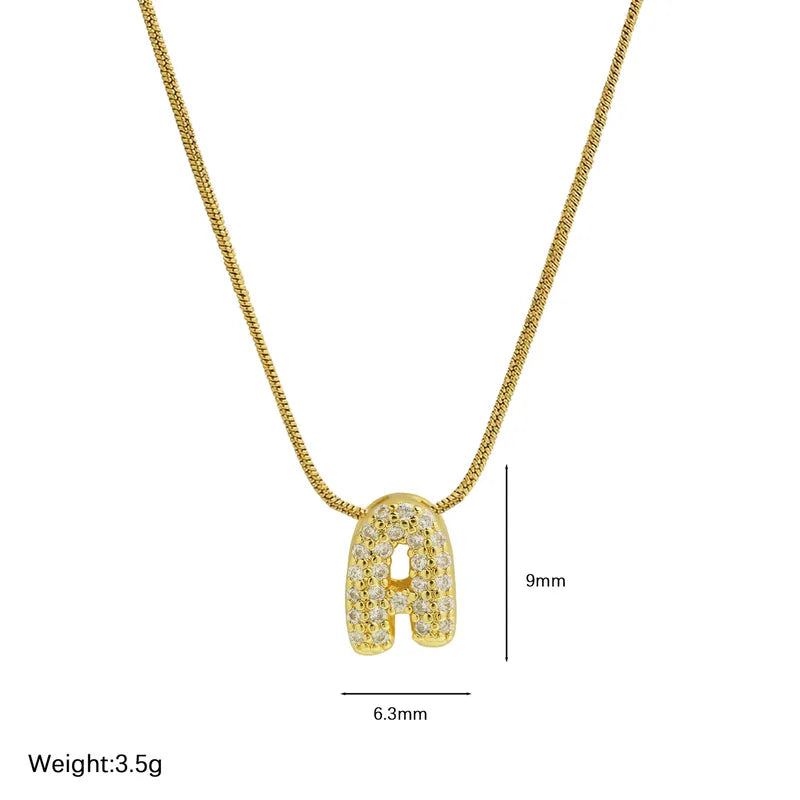 Collar Letra Acero Inoxidable
