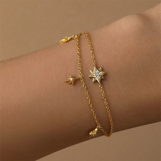 Pulsera Estrellas Plata Esterlina S925