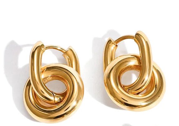 Aretes Círculos Acero Inoxidable