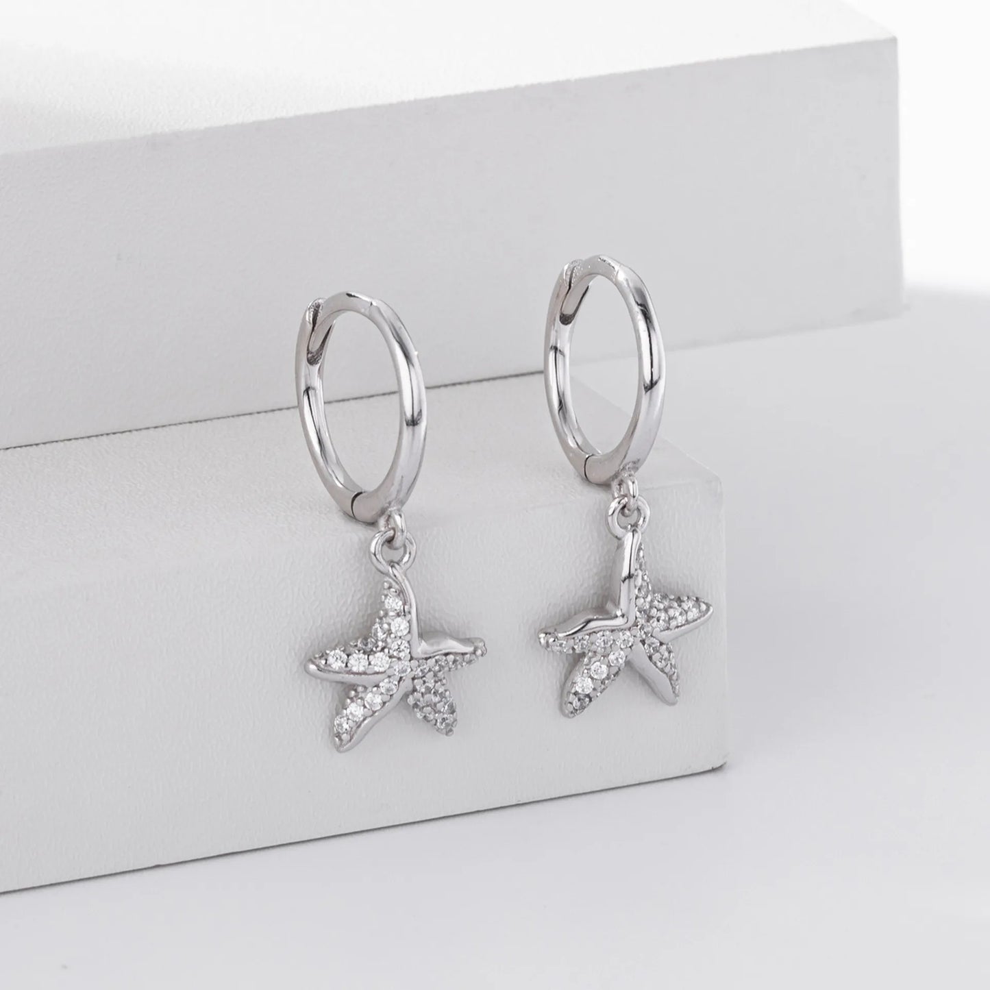 Aretes Estrella de Mar Plata S925