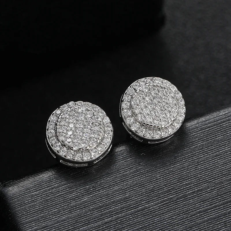 Aretes Zirconias Cobre