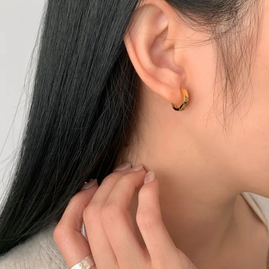 Arracadas Pequeñas Doradas Plata Ley S925