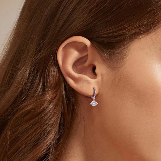 Aretes Ojo Plata Esterlina S925