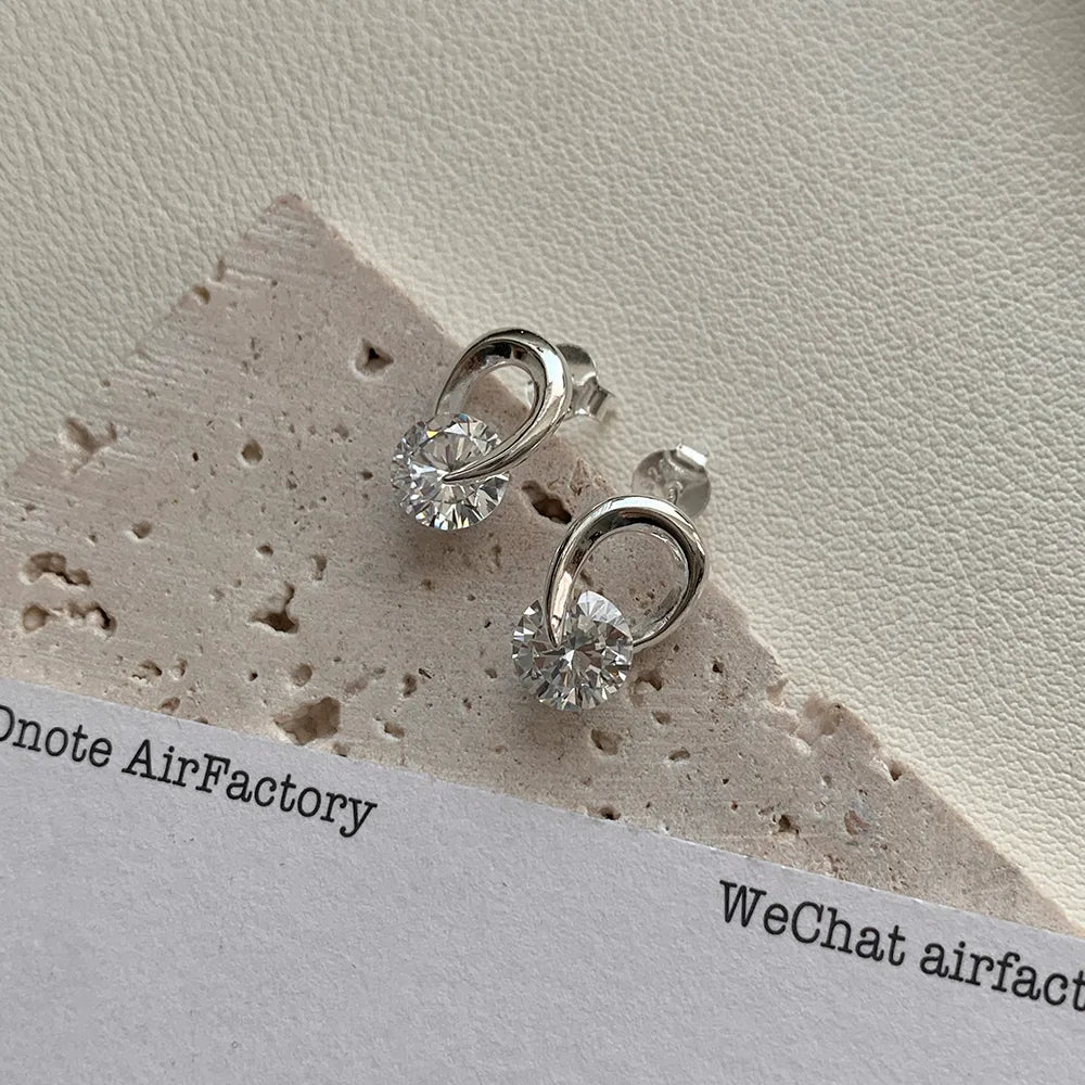 Aretes Zirconia Plata S925