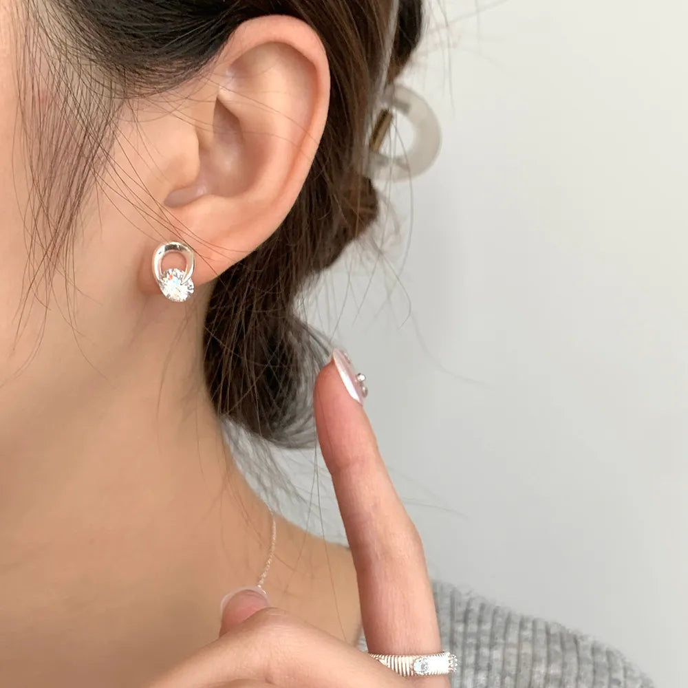 Aretes Zirconia Plata S925