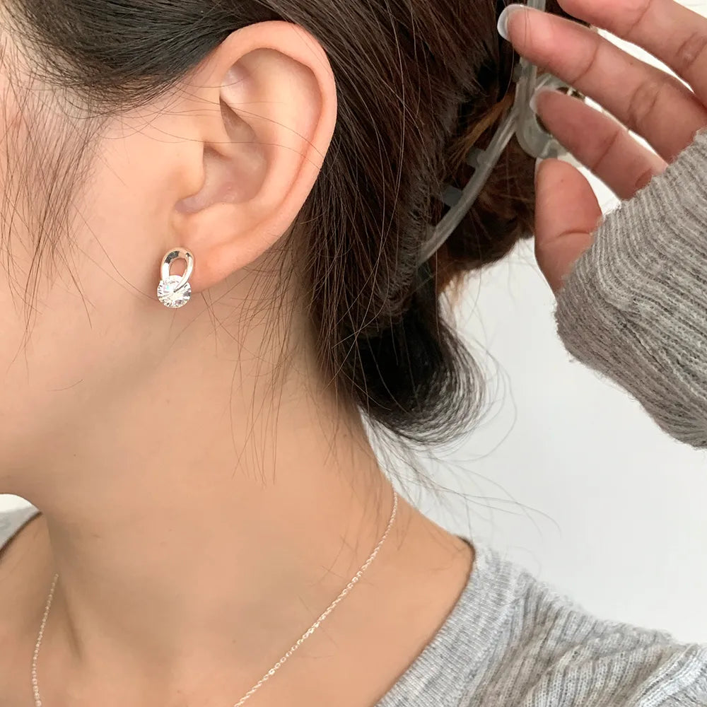 Aretes Zirconia Plata S925