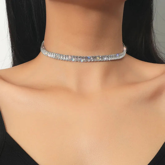Gargantilla Diamante Imitación