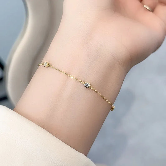 Pulsera Elegante Plata De Ley 925