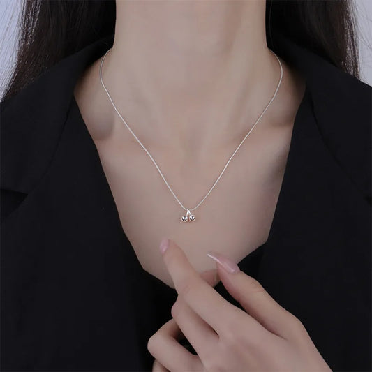 Collar Cereza Plata De Ley 925